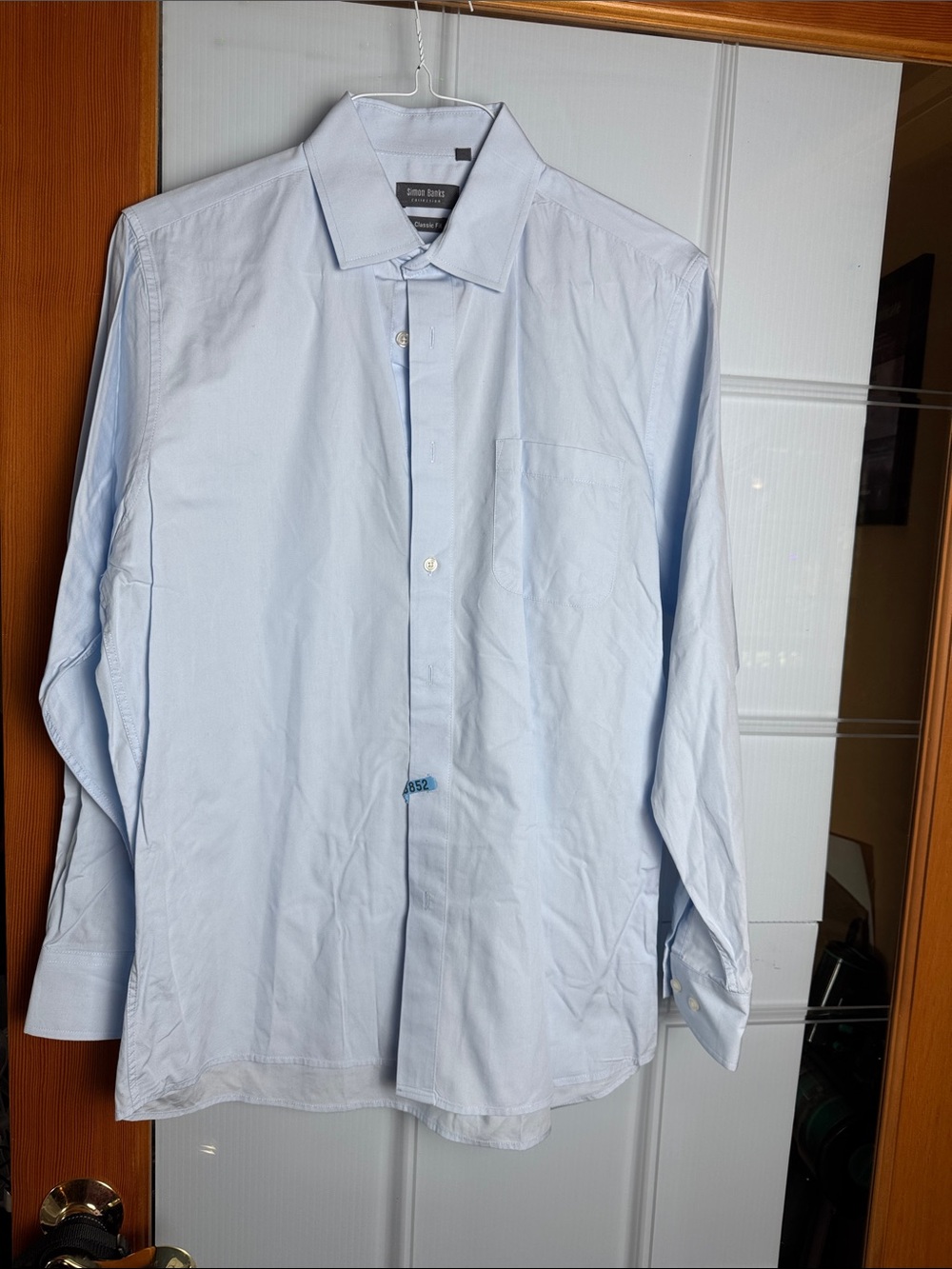 Men's Light Blue Dress Shirt by Calvin Klein